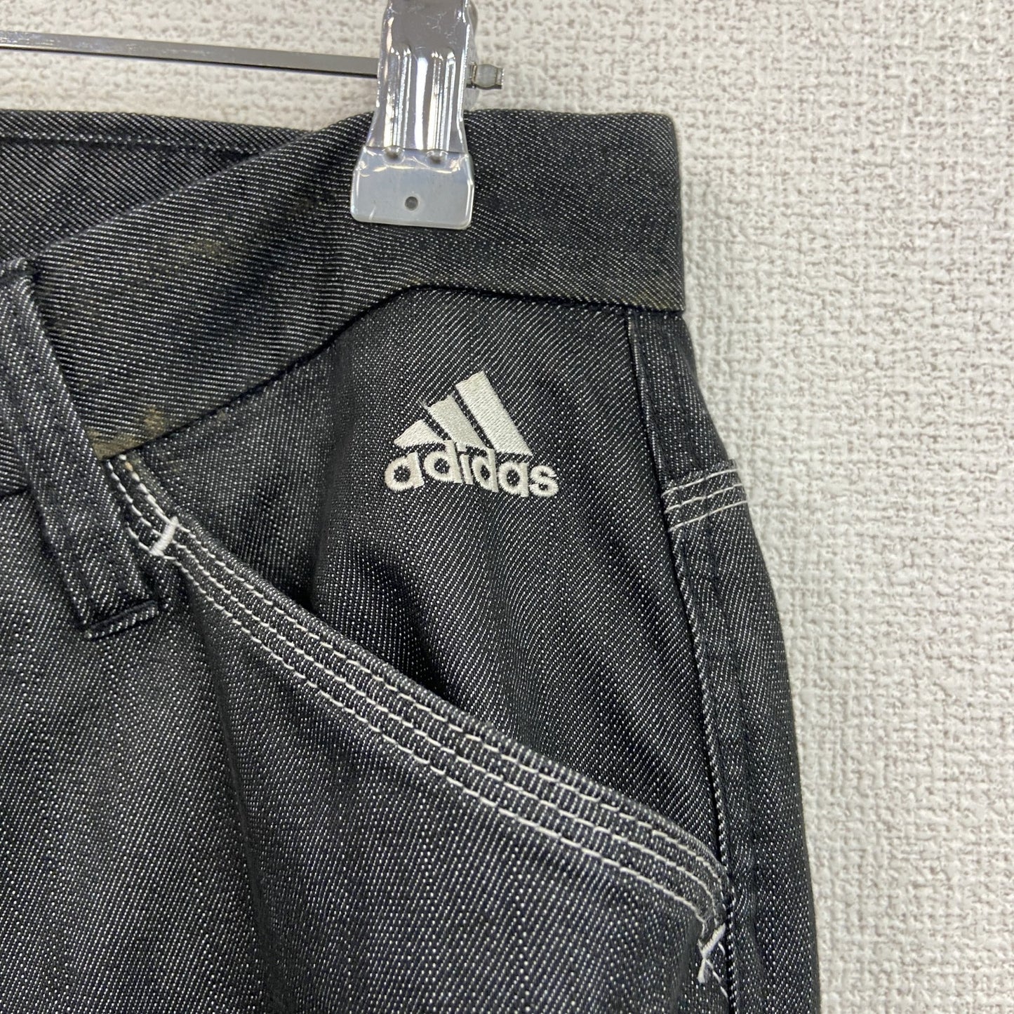 adidas　アディダス　デニムパンツ/ジーンズ　黒　ブラック　82サイズ