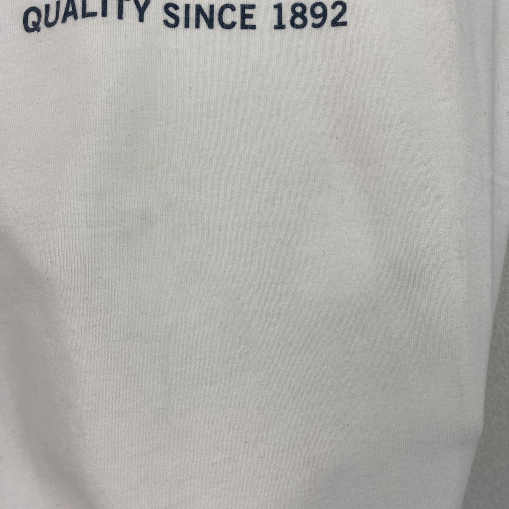 Abercrombie&Fitch　アバクロンビー&フィッッチ　半袖プリントTシャツ　シングルステッチ　白　ホワイト　Sサイズ　古着