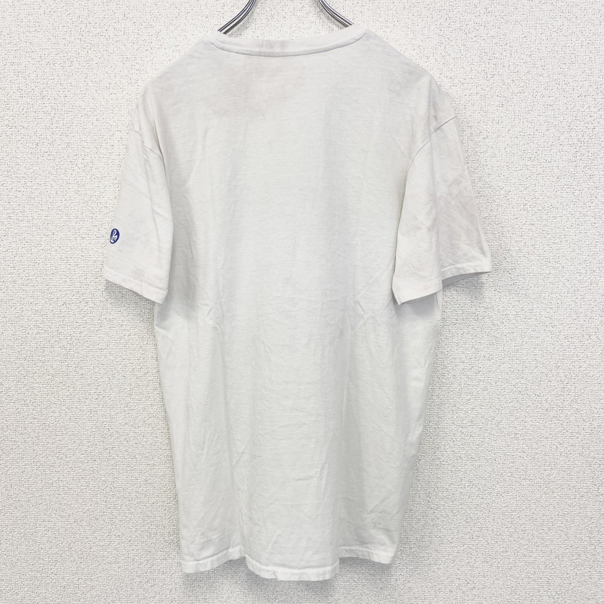 ELEVATE　半袖プリントTシャツ　ペリカン　カジュアルデザイン　春夏服　クルーネック　レトロ　白　ホワイト　Lサイズ　古着