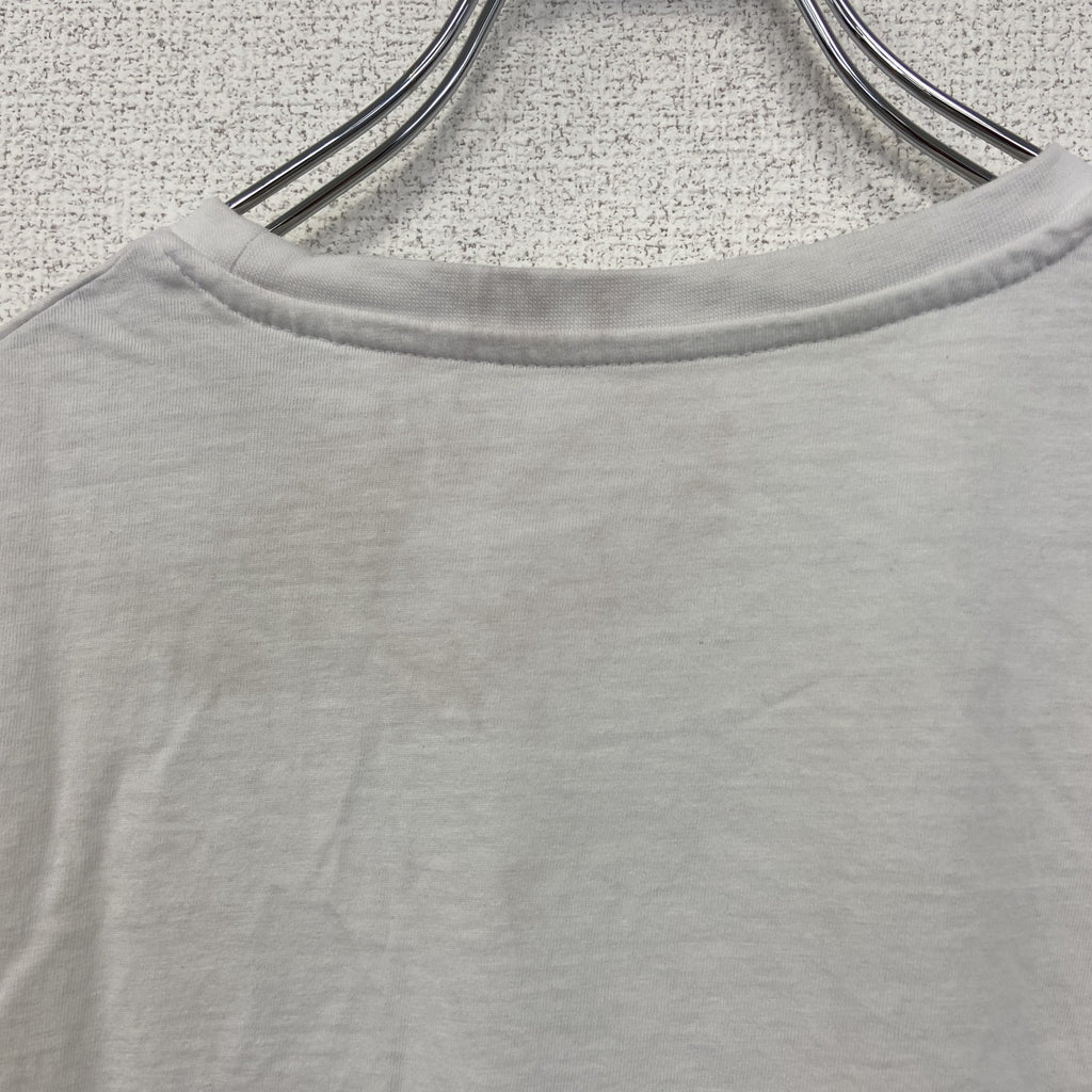 ELEVATE　半袖プリントTシャツ　ペリカン　カジュアルデザイン　春夏服　クルーネック　レトロ　白　ホワイト　Lサイズ　古着