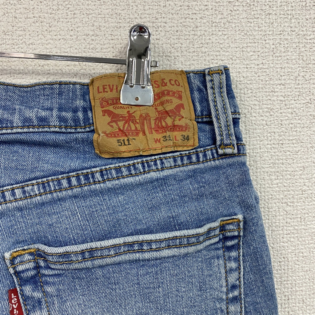 Levi’s　リーバイス　511　デニムパンツ/ジーンズ　ジップフライ　縦落ち　インディゴ　W31サイズ　古着