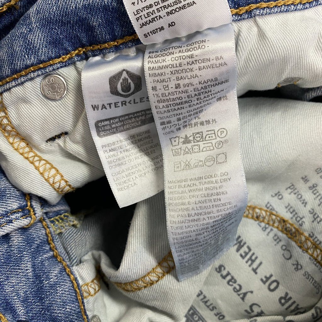 Levi’s　リーバイス　511　デニムパンツ/ジーンズ　ジップフライ　縦落ち　インディゴ　W31サイズ　古着
