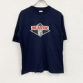 BEASTIE BOYS　ビースティ・ボーイズ　GU　ジーユー　半袖プリントバンドTシャツ　デカロゴ　紺　ネイビー　Sサイズ　古着