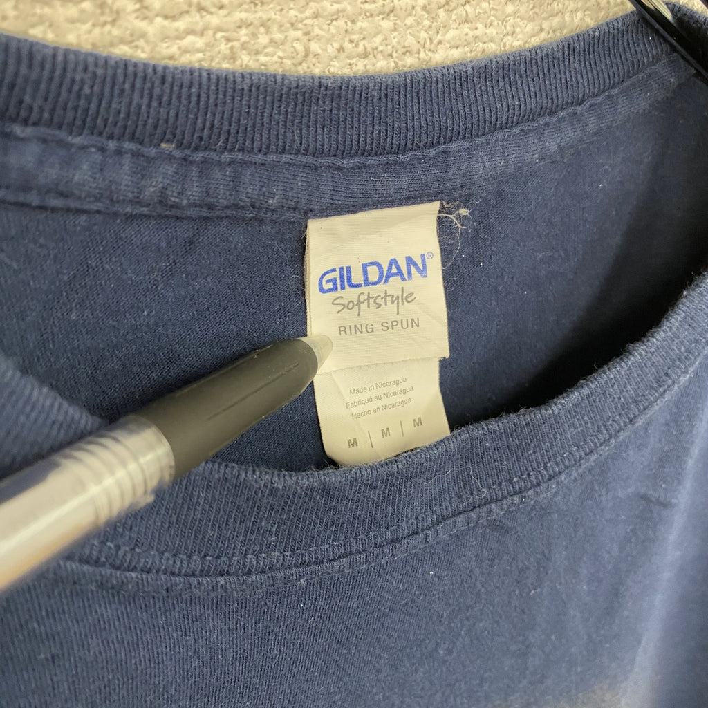 GILDAN　ギルダン　半袖プリントTシャツ　ハリーポッター　紺　ネイビー　Mサイズ　古着