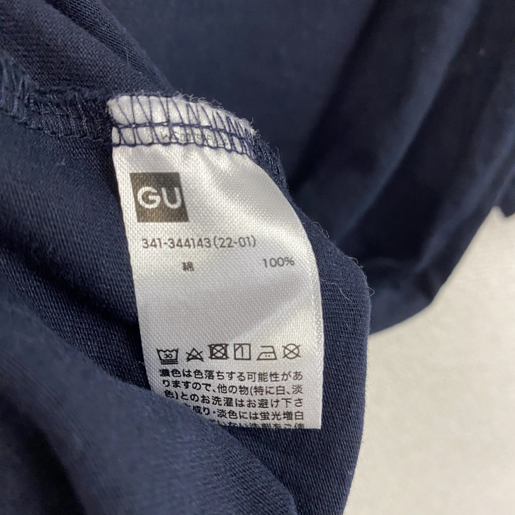 BEASTIE BOYS　ビースティ・ボーイズ　GU　ジーユー　半袖プリントバンドTシャツ　デカロゴ　紺　ネイビー　Sサイズ　古着