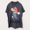 MARIO　スーパーマリオブラザーズ　マリオ　半袖プリントTシャツ　ダークグレー　古着
