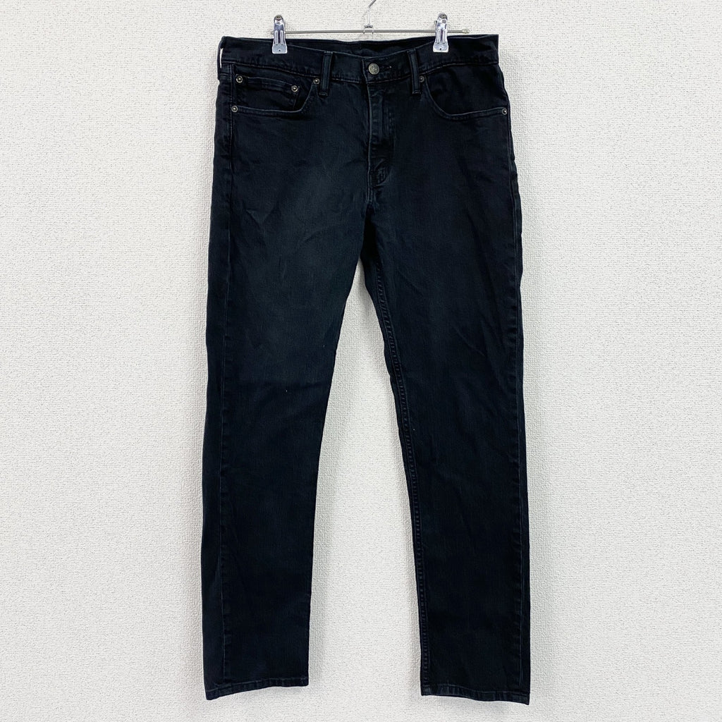 Levi’s　リーバイス　511　ブラックデニムパンツ/ジーンズ　ジップフライ　黒　ブラック　W34サイズ　古着