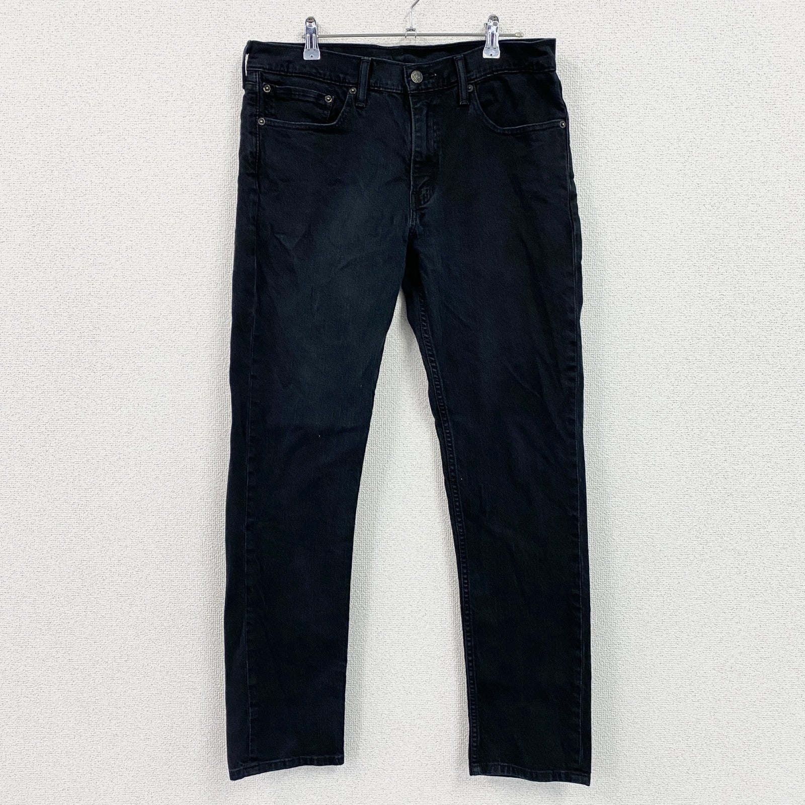 Levi’s　リーバイス　511　ブラックデニムパンツ/ジーンズ　ジップフライ　黒　ブラック　W34サイズ　古着