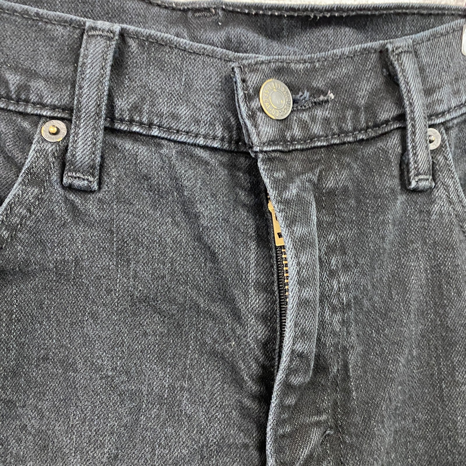 Levi’s　リーバイス　511　ブラックデニムパンツ/ジーンズ　ジップフライ　黒　ブラック　W34サイズ　古着