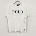 POLO RALPH LAUREN　ラルフローレン　半袖プリントTシャツ　シングルステッチ　刺繍ロゴ　白　ホワイト　Mサイズ　古着
