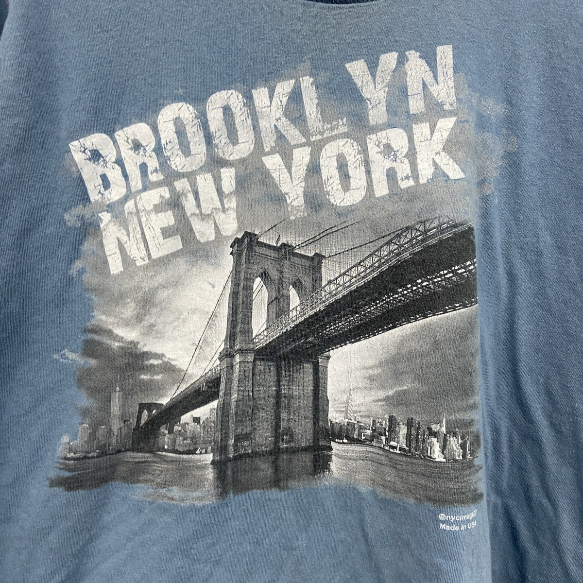 DELTA PRO WEIGHT　半袖プリントTシャツ　水色　ライトブルー　3XLサイズ　古着