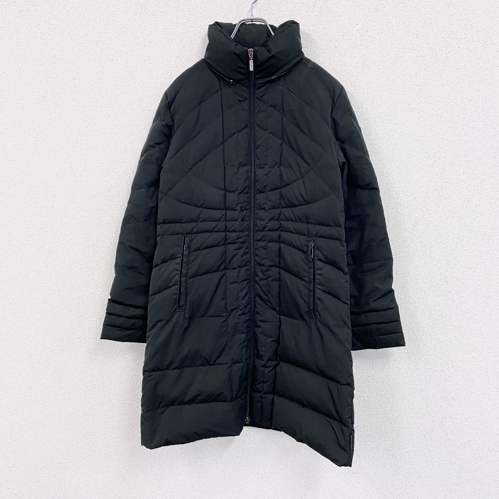 MONCLER　モンクレール　ダウンコート　キルティングコート　黒　ブラック　1サイズ　古着