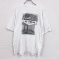半袖プリントTシャツ　Las Vegas　ラスベガス　ス―べニア　白　ホワイト カットソー メンズ 古着