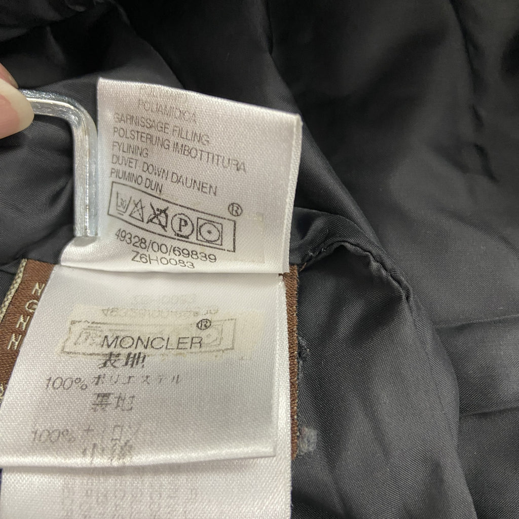 MONCLER　モンクレール　ダウンコート　キルティングコート　黒　ブラック　1サイズ　古着
