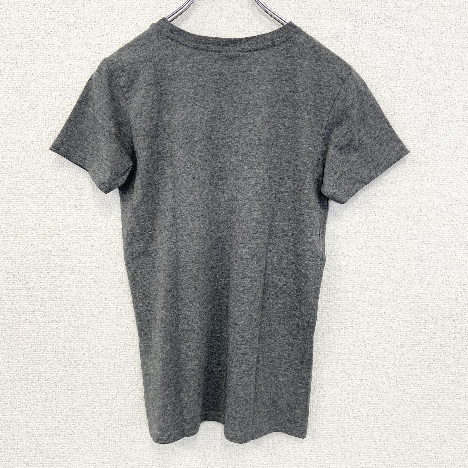 chapter Young　半袖プリントTシャツ　AREA62　スニーカー　クルーネック　レトロ　グレー　灰色　Mサイズ　古着