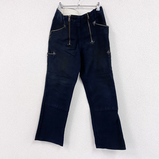 ユーロワーク　ロガーパンツ/ワークパンツ　ブラックモールスキンパンツ　25サイズ