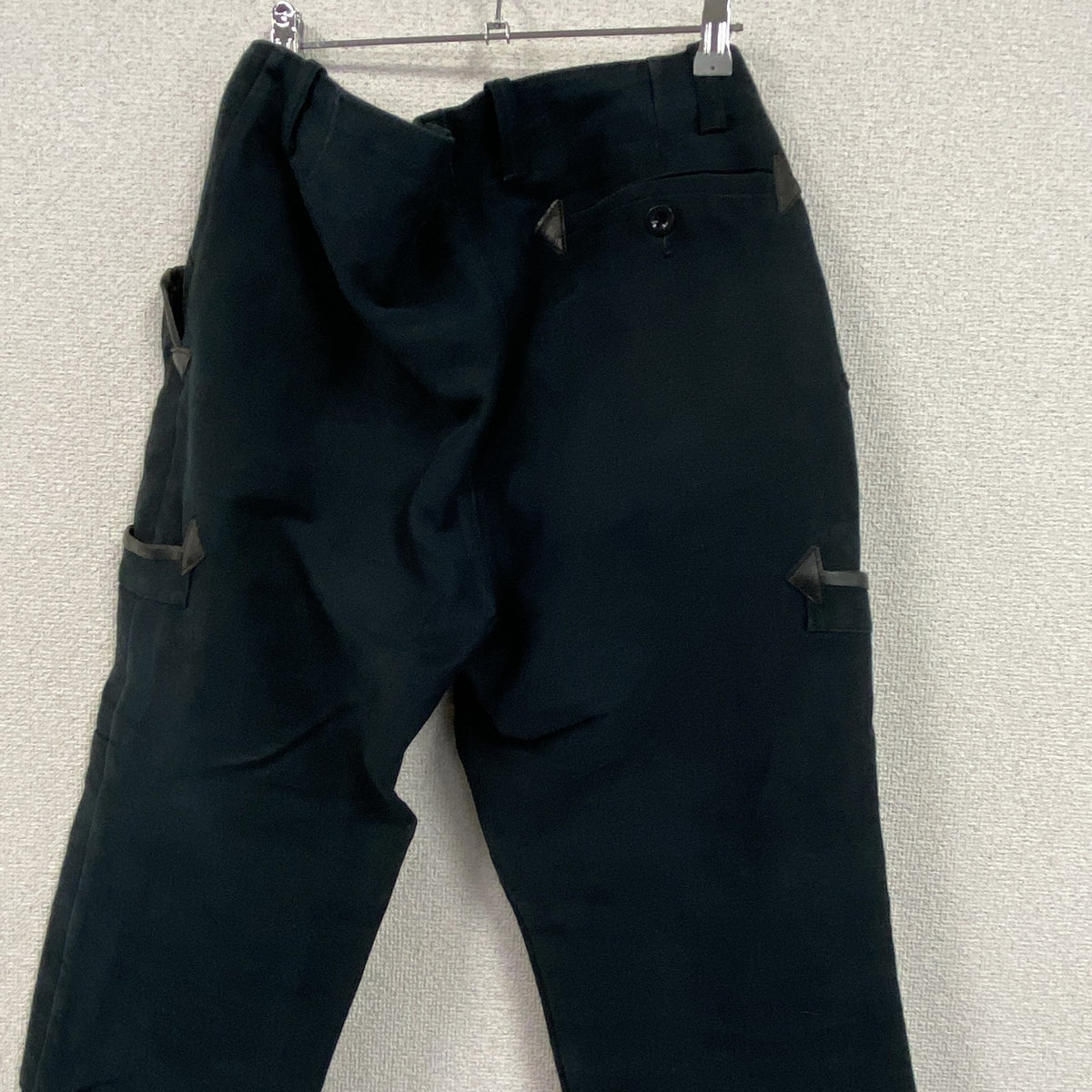 ユーロワーク　ロガーパンツ/ワークパンツ　ブラックモールスキンパンツ　25サイズ　古着