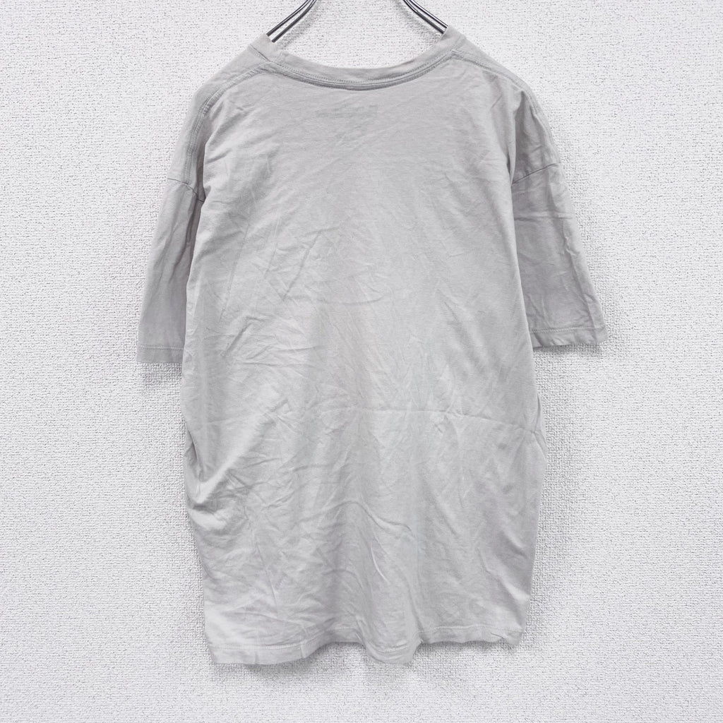 Threadless　スレッドレス　ロジェリオプール　半袖プリントイラストTシャツ　クルーネック　灰色　グレー　Lサイズ カットソー メンズ コットン 古着