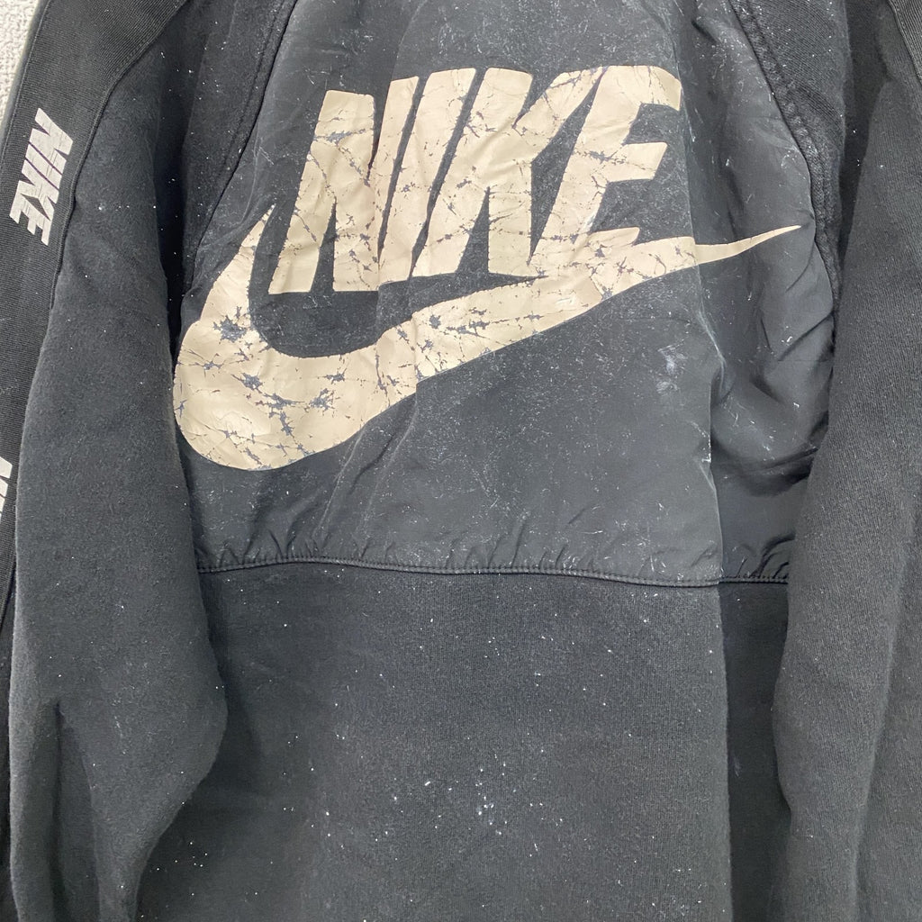 NIKE　ナイキ　長袖ハーフジップジャケット　黒　ブラック　XSサイズ　古着