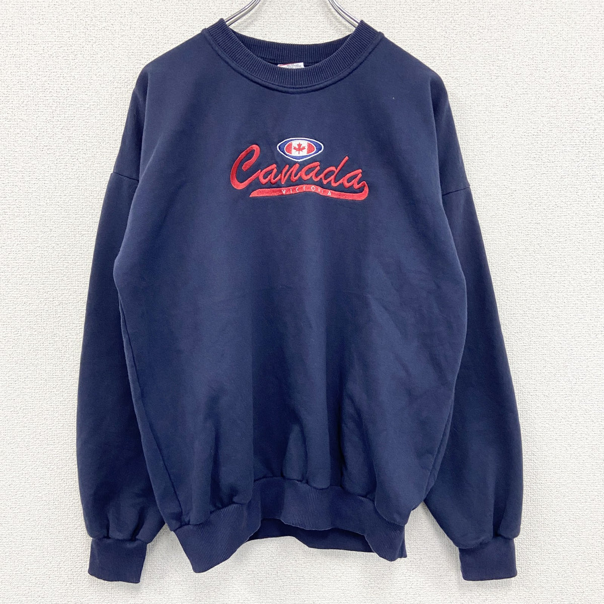～90s　CITYSCAPE　スウェット/トレーナー　ヴィンテージ　紺　ネイビー　Mサイズ　古着