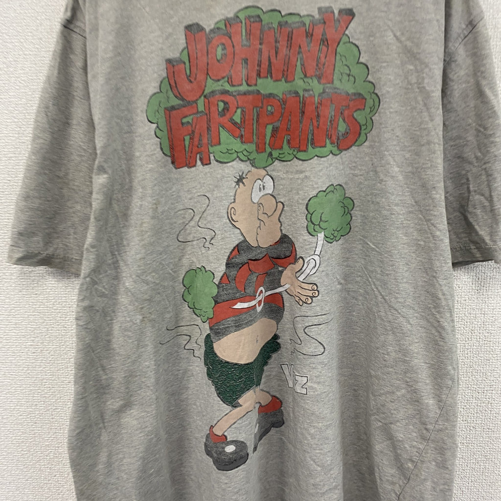 Viz　ヴィズ　JOHNNY FARTPANTS　ジョニーファートパンツ　半袖Tシャツ　グレー　灰色　XLサイズ　古着