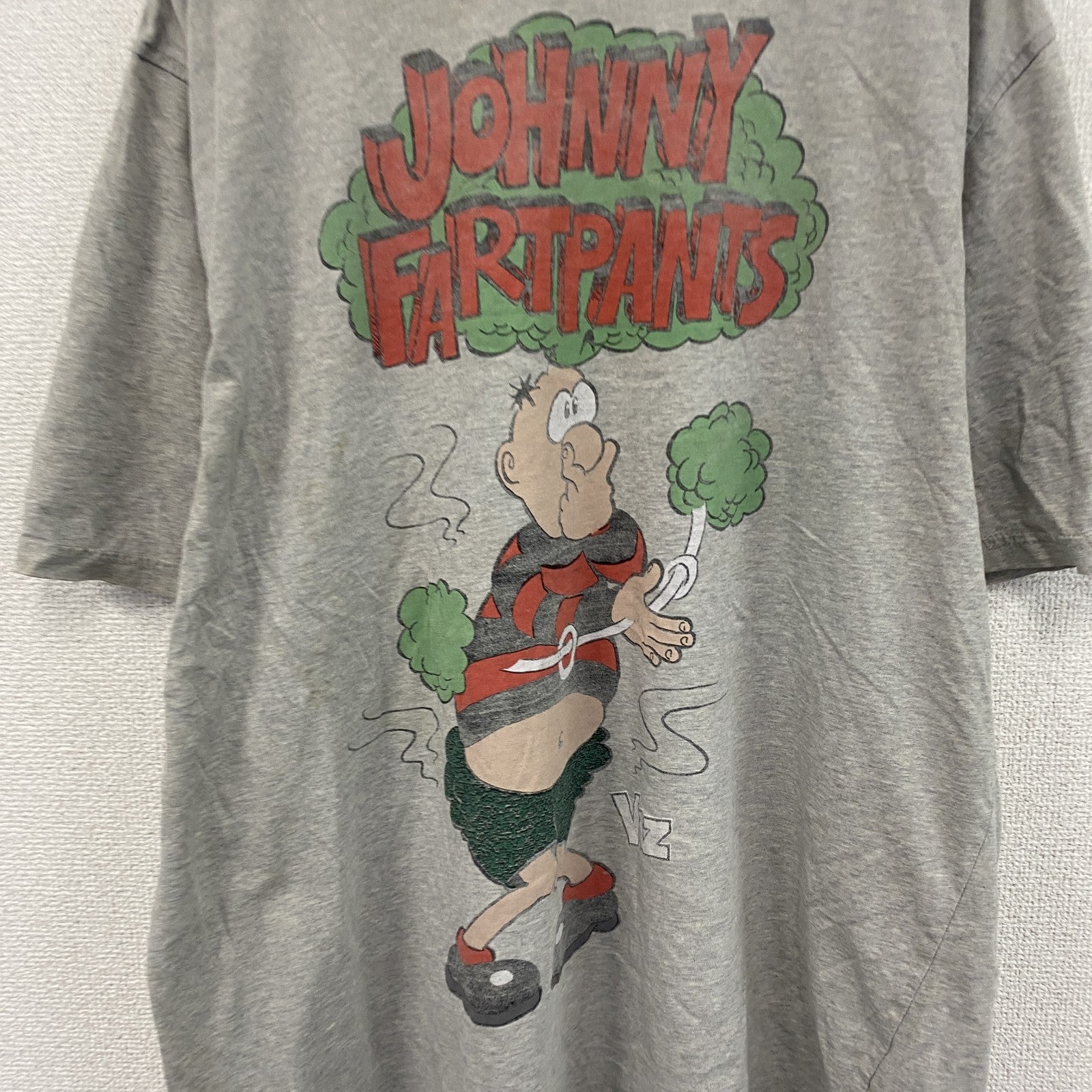 Viz　ヴィズ　JOHNNY FARTPANTS　ジョニーファートパンツ　半袖Tシャツ　グレー　灰色　XLサイズ　古着