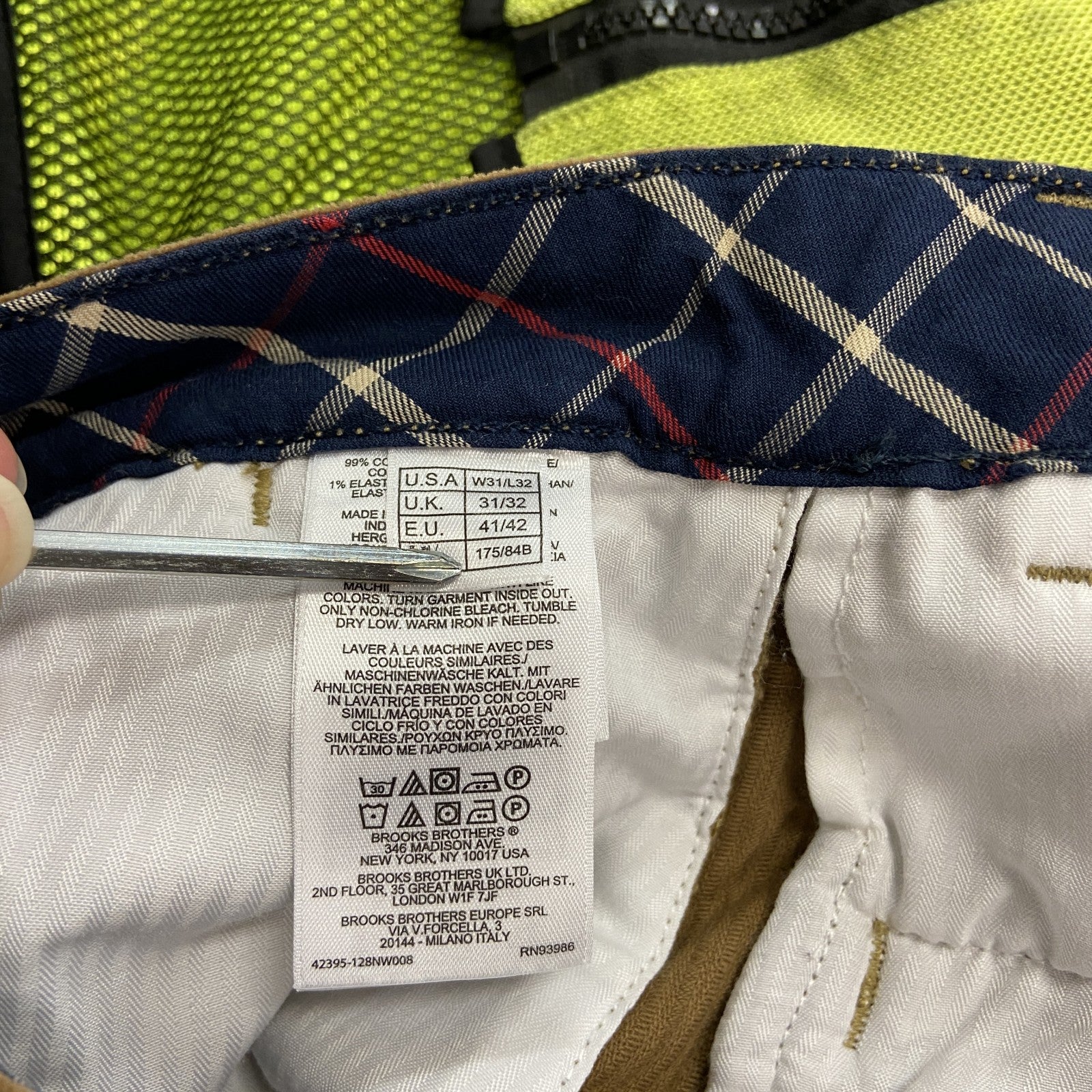 Brooks Brothers　ブルックスブラザーズ　コーデュロイパンツ　茶色　ブラウン　W31サイズ　古着