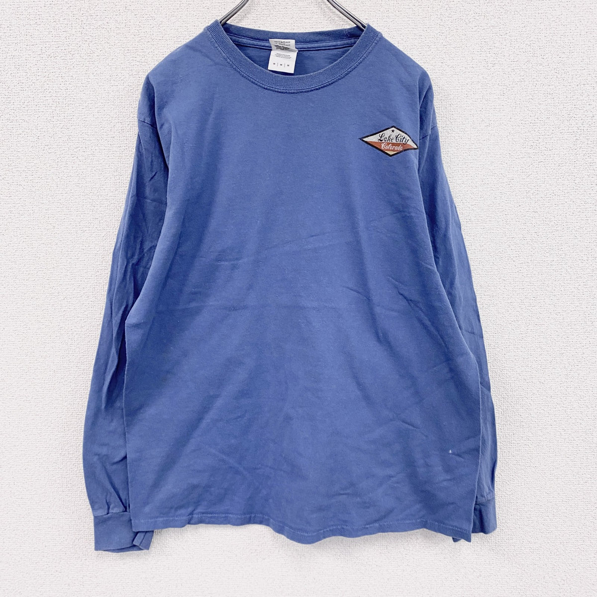 GILDAN　ギルダン　長袖Tシャツ/ロンT　COLORADO　青　ブルー　Mサイズ　古着