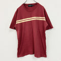 Eddie Bauer　エディーバウアー　半袖プリントＴシャツ　赤色　レッド　Sサイズ Tシャツ カットソー メンズ 古着