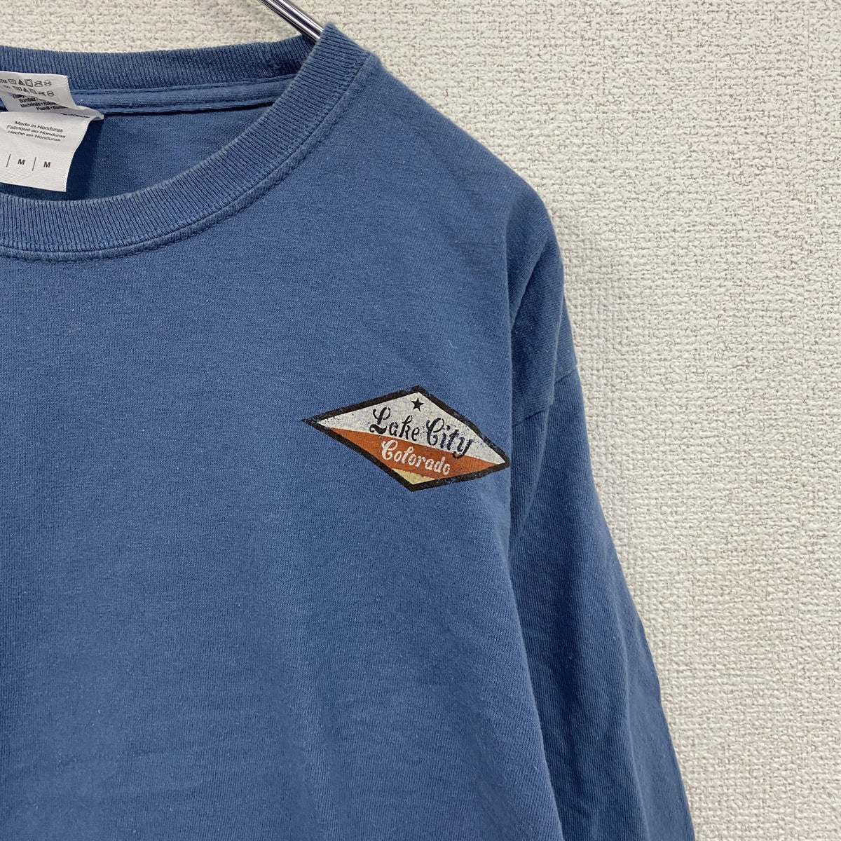 GILDAN　ギルダン　長袖Tシャツ/ロンT　COLORADO　青　ブルー　Mサイズ　古着