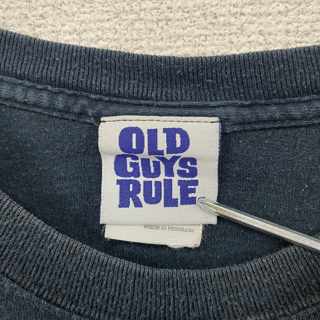 OLD GUYS RULE　オールドガイズルール　半袖プリントTシャツ　_　ブラック　2XLサイズ　古着