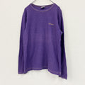 Columbia　コロンビア　長袖Tシャツ/ロンT　ワンポイントロゴ　紫　パープル　Lサイズ　古着