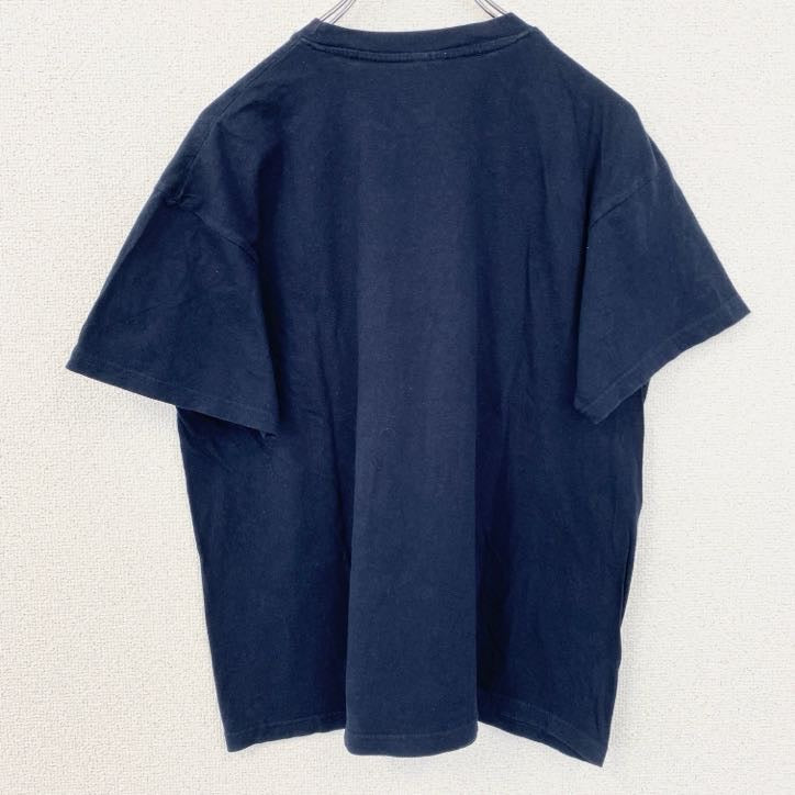 古着 used　90s　00s　半袖ビッグプリントTシャツ　インディアン　騎士　ギリシャ　ネイビー　紺　ヴィンテージ　vintage