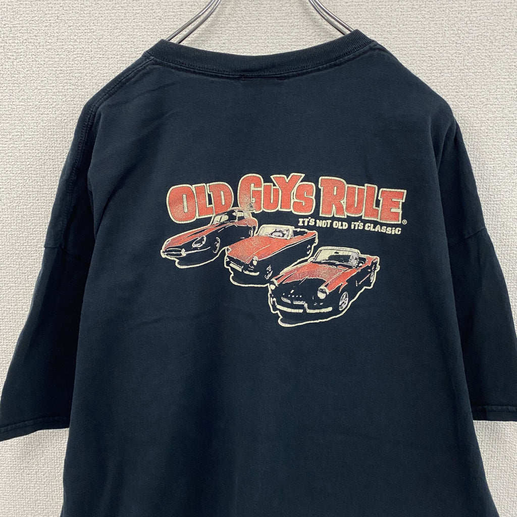 OLD GUYS RULE　オールドガイズルール　半袖プリントTシャツ　_　ブラック　2XLサイズ　古着