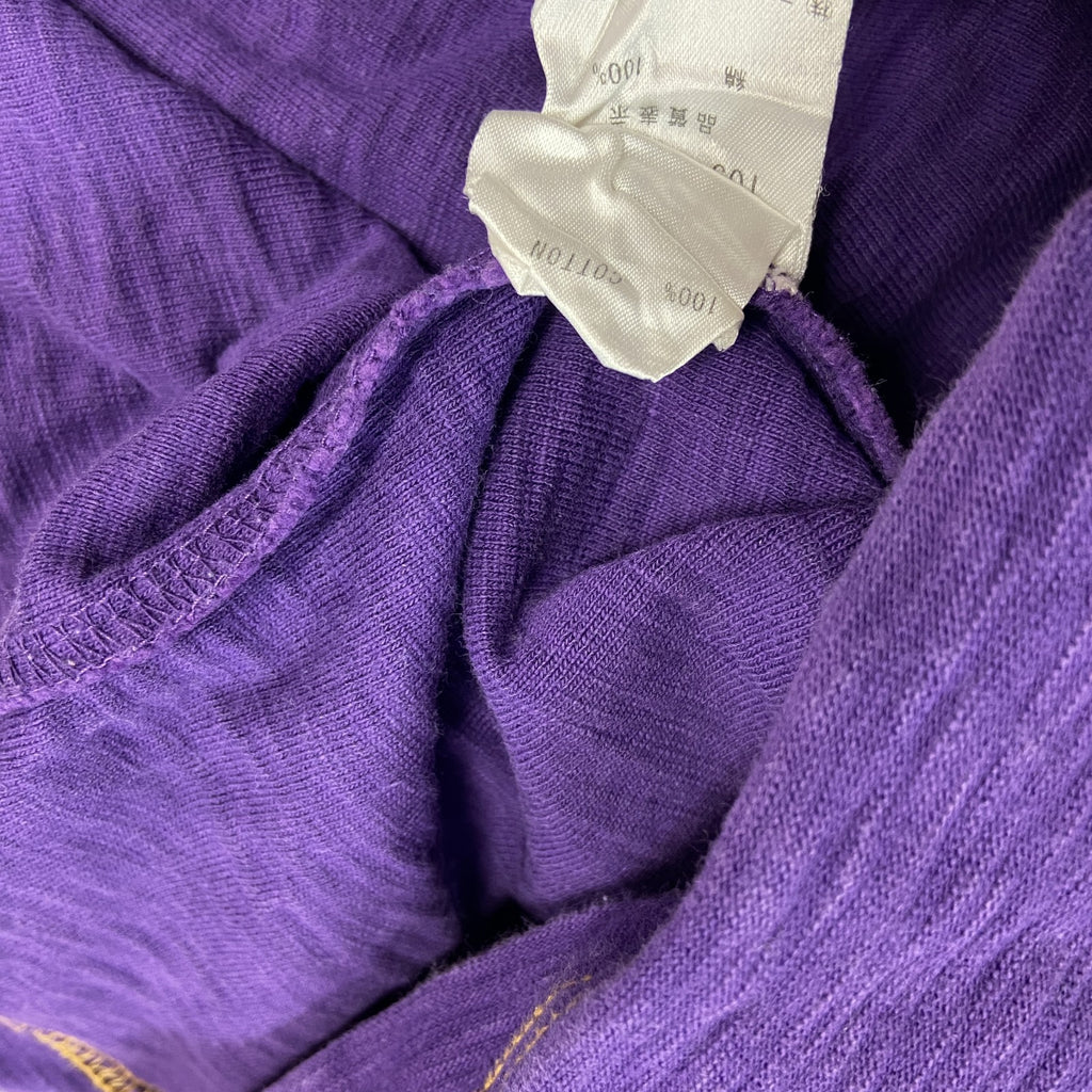 Columbia　コロンビア　長袖Tシャツ/ロンT　ワンポイントロゴ　紫　パープル　Lサイズ　古着