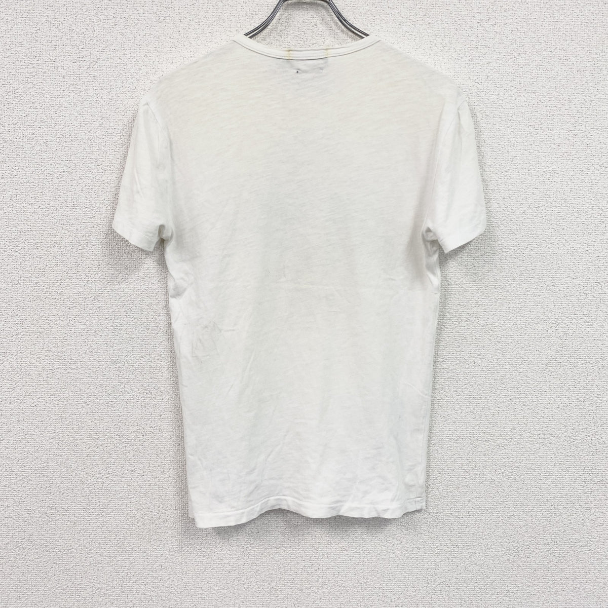 POLO RALPH LAUREN　ラルフローレン　半袖プリントTシャツ　星条旗　アーチプリント　白　ホワイト　Sサイズ　古着