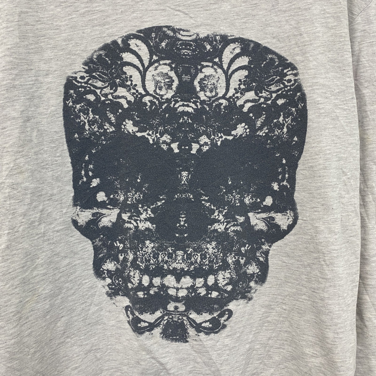 internacionale　長袖Tシャツ/ロンT　スカル　グレー　灰色　12サイズ　古着