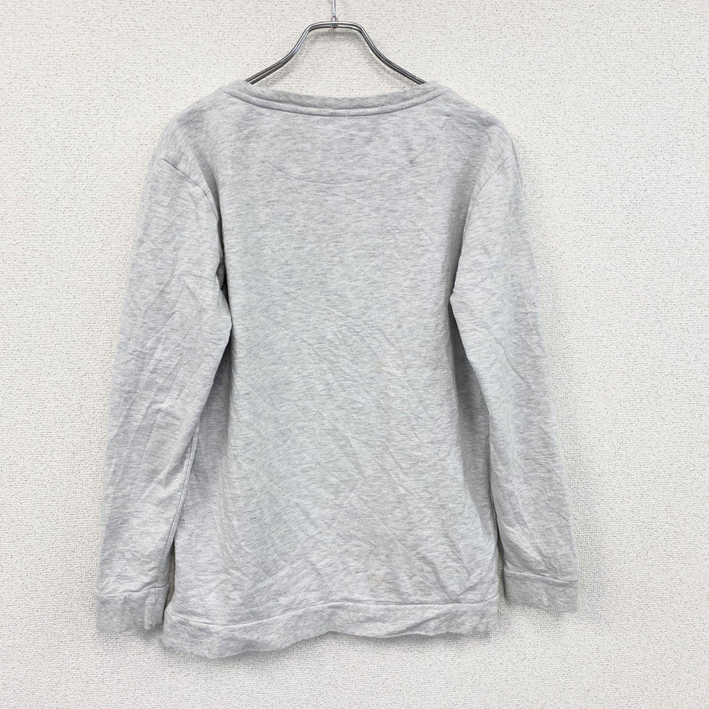 internacionale　長袖Tシャツ/ロンT　スカル　グレー　灰色　12サイズ　古着