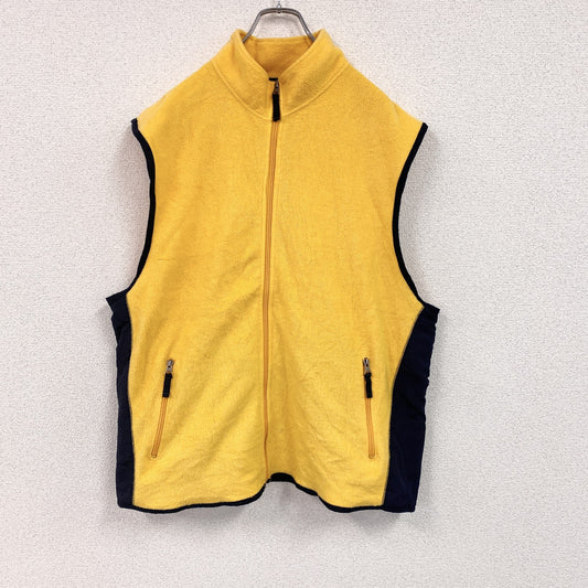 ～90s　OLD GAP　オールドギャップ　フリースベスト/ボアベスト　ヴィンテージ　後ろポケット　黄色　イエロー　2XLサイズ