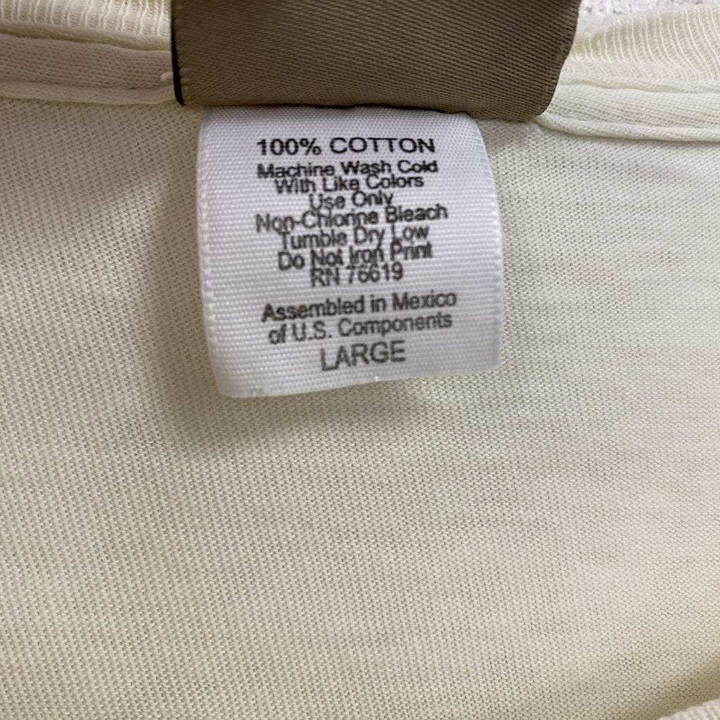 L.L.Bean　エルエルビーン　半袖プリントTシャツ　ワンポイント　アイボリー　Lサイズ　古着