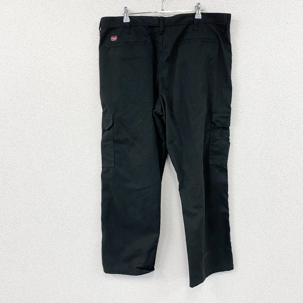 Wrangler　ラングラー　カーゴパンツ　ジップフライ　ワンポイント　黒　ブラック　W38サイズ　古着