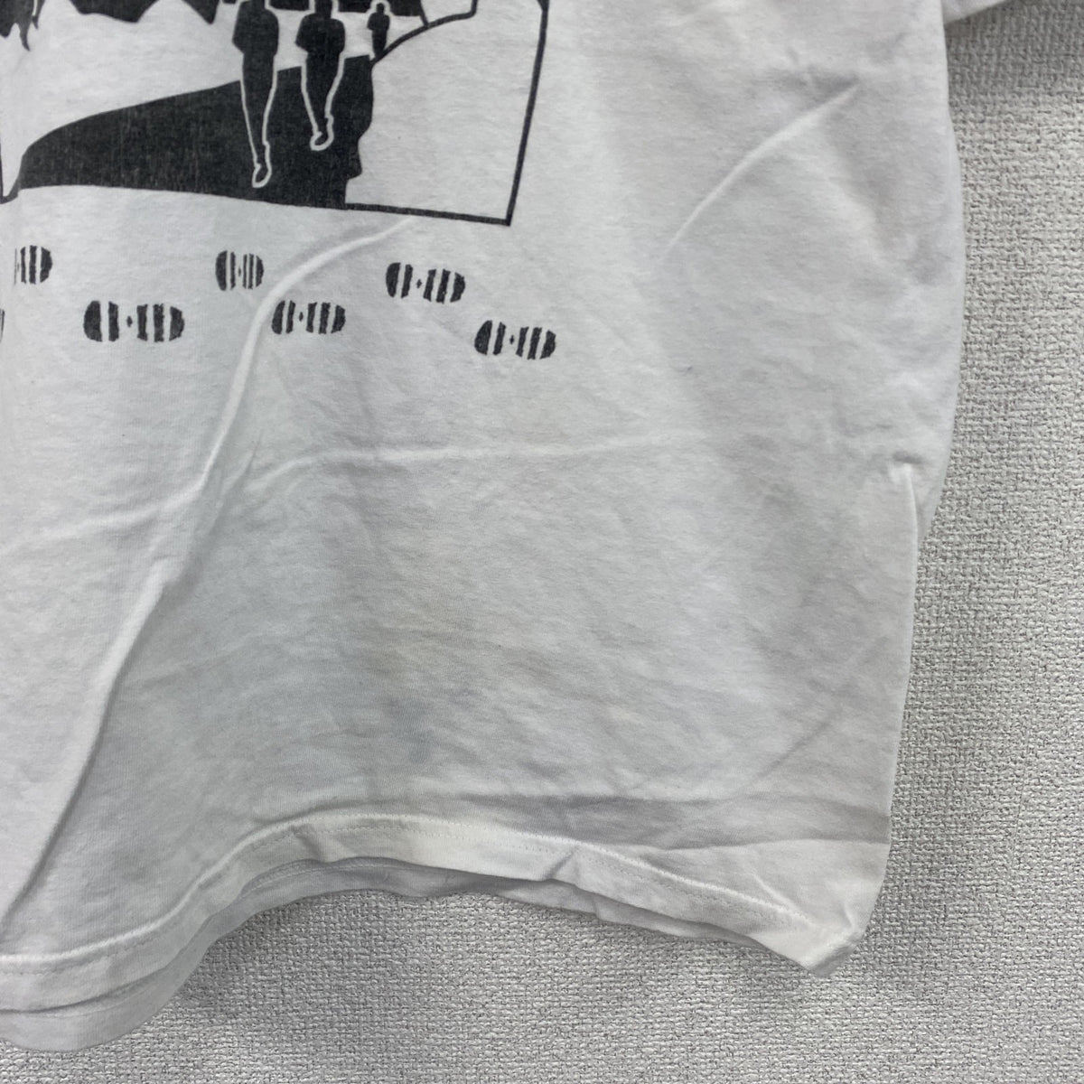00s　GILDAN　ギルダン　半袖プリントTシャツ　TRIMPELL　ヴィンテージ　白　ホワイト　Mサイズ カットソー メンズ コットン 古着
