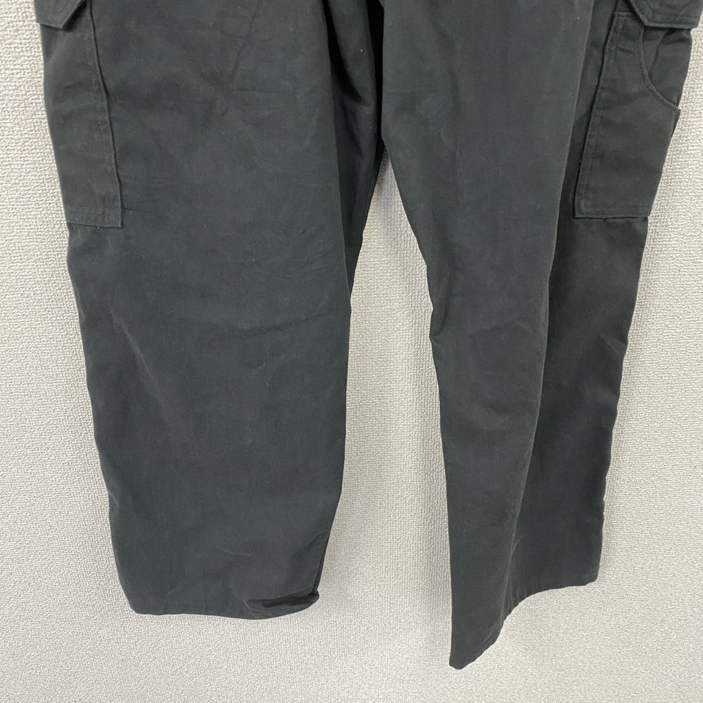 Wrangler　ラングラー　カーゴパンツ　ジップフライ　ワンポイント　黒　ブラック　W38サイズ　古着