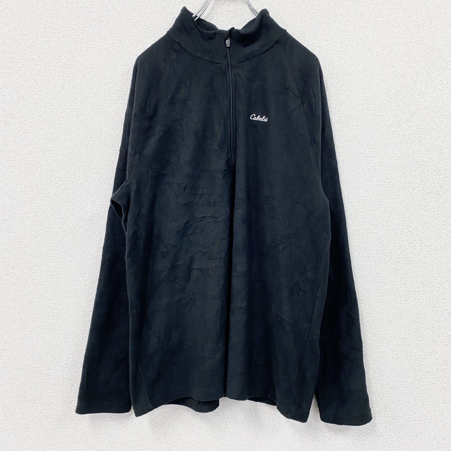 Cabela’ｓ　カベラス　フリースジャケット/ボアジャケット　フルジップ　黒　ブラック　Lサイズ