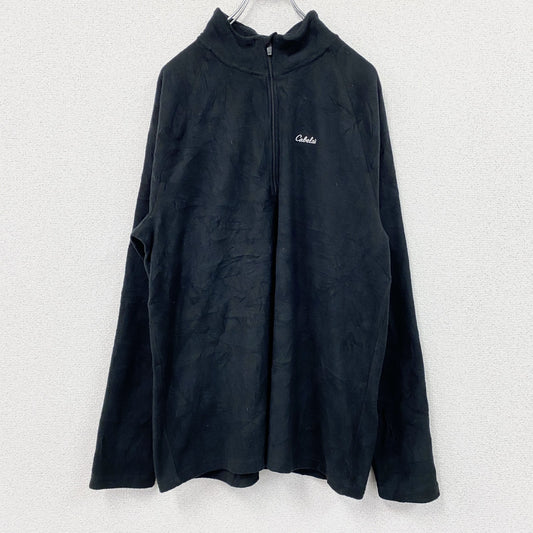 Cabela’ｓ　カベラス　フリースジャケット/ボアジャケット　フルジップ　黒　ブラック　Lサイズ