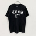 Champion　チャンピオン　半袖プリントTシャツ　アーチプリント　刺繍ロゴ　現行　黒　ブラック　Lサイズ　古着