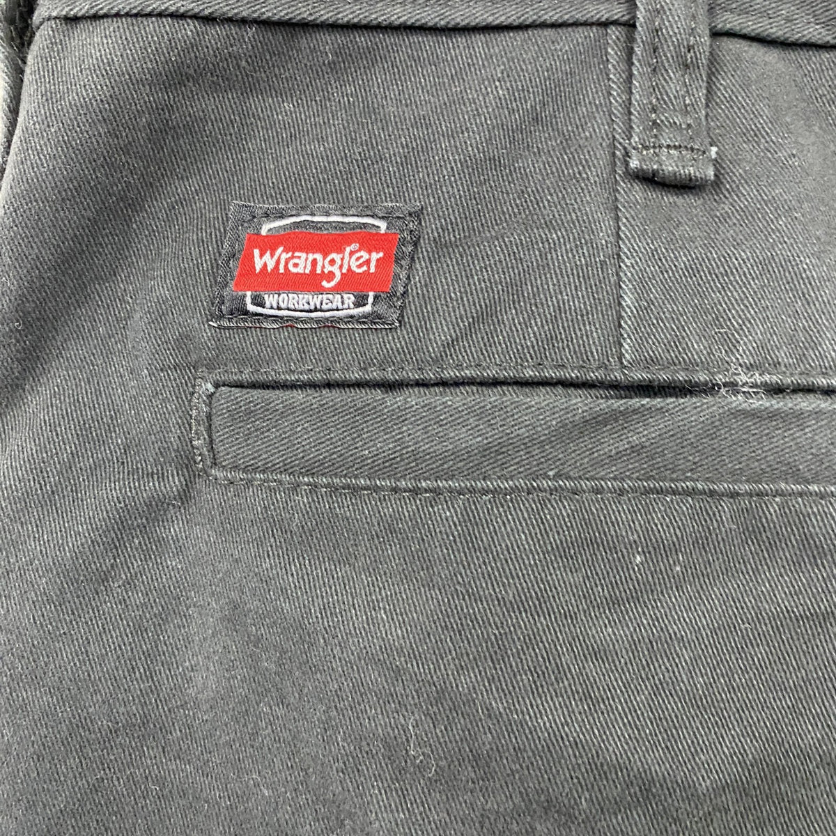Wrangler　ラングラー　カーゴパンツ　ジップフライ　ワンポイント　黒　ブラック　W38サイズ　古着