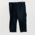 Wrangler　ラングラー　カーゴパンツ　ジップフライ　ワンポイント　黒　ブラック　W40サイズ　古着