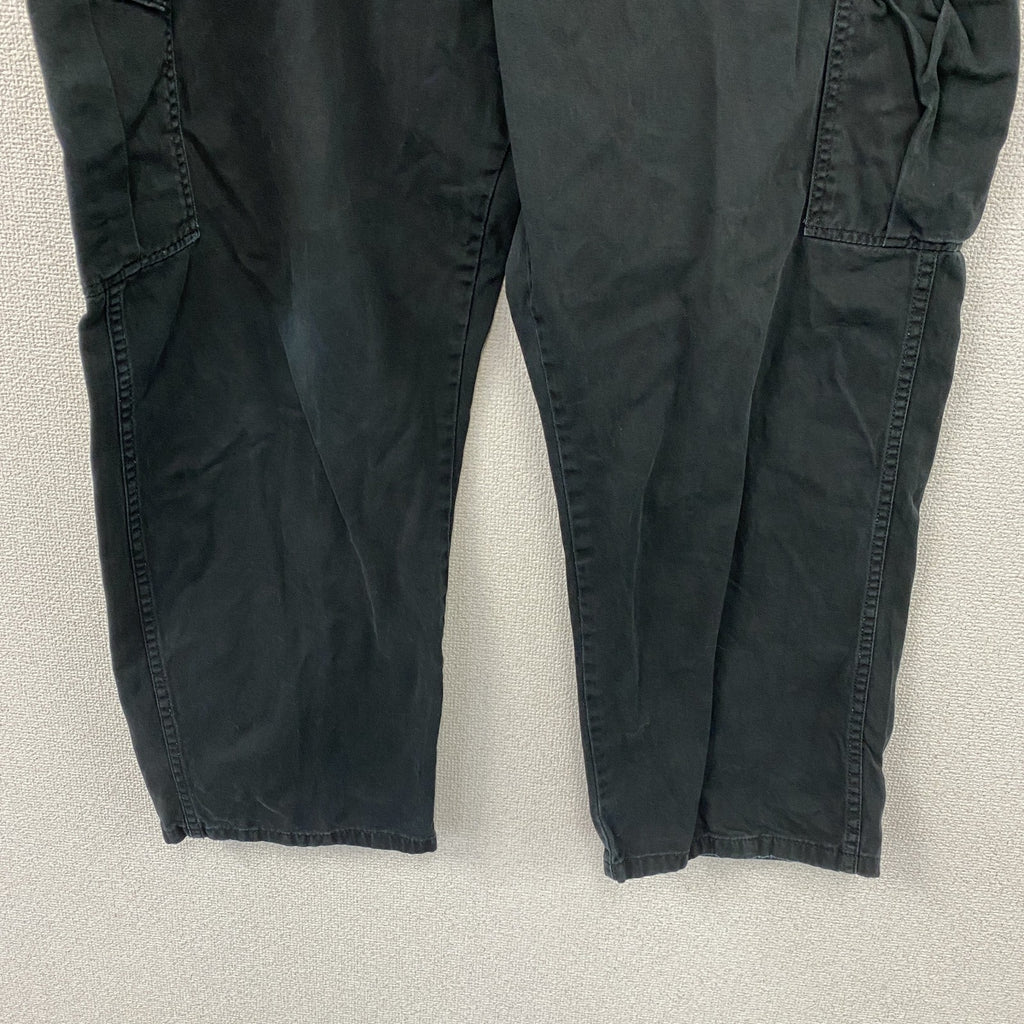 Wrangler　ラングラー　カーゴパンツ　ジップフライ　ワンポイント　黒　ブラック　W40サイズ　古着