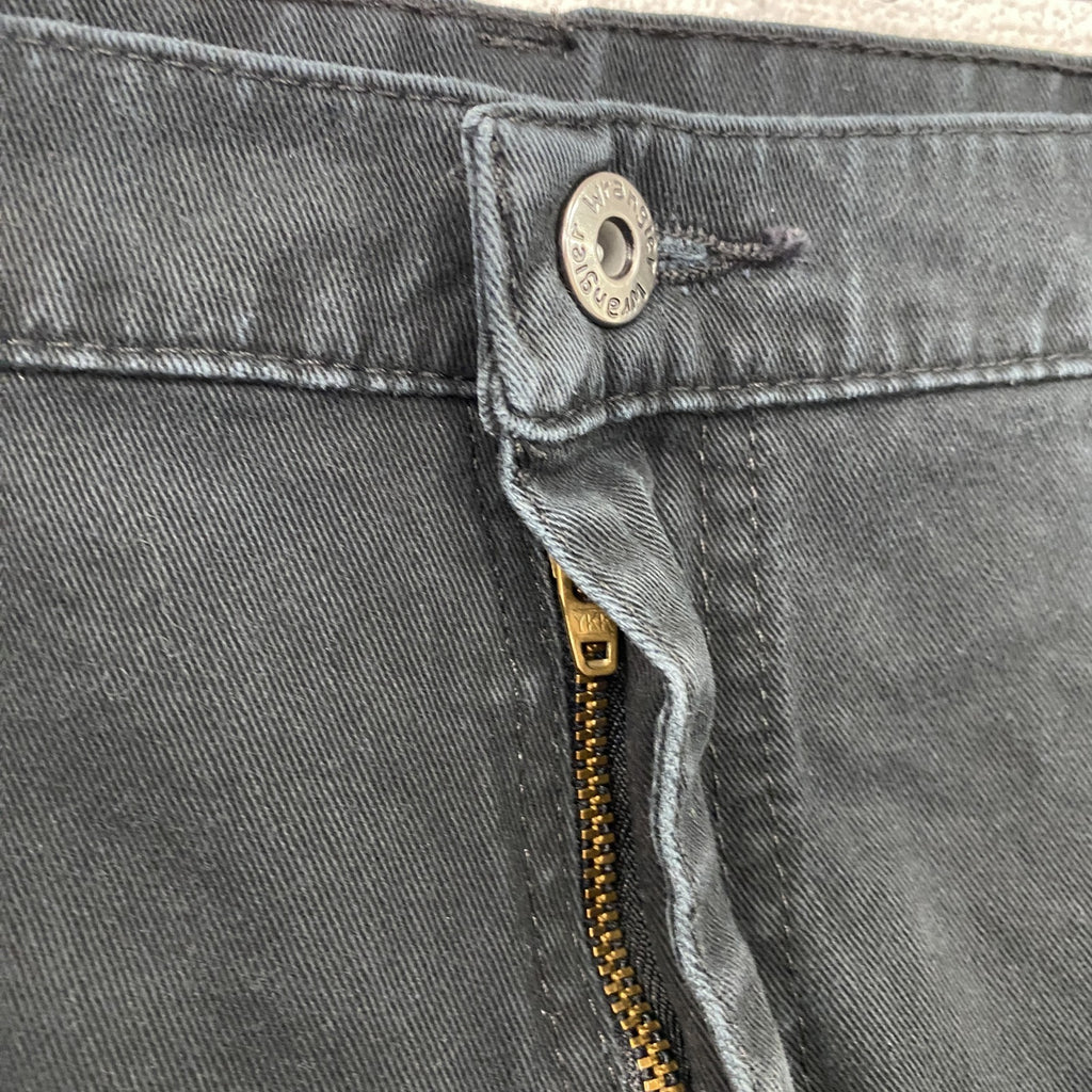 Wrangler　ラングラー　カーゴパンツ　ジップフライ　ワンポイント　黒　ブラック　W40サイズ　古着
